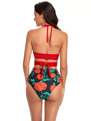 Traje de Baño Lima Rojo