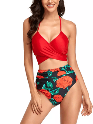 Traje de Baño Lima Rojo