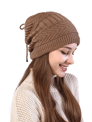 Gorro Trenzas Marron