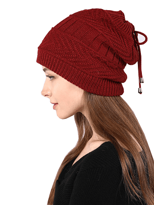 Gorro Trenzas Rojo