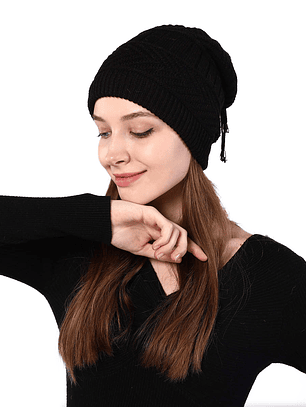 Gorro Trenzas Negro