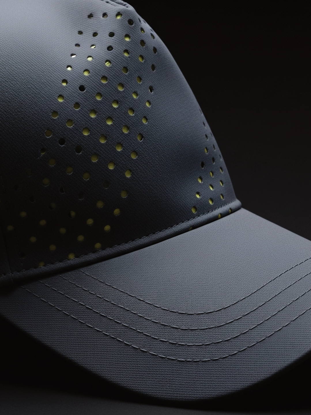 Jockey de mujer deportivo Colobo Gris Amarillo 4