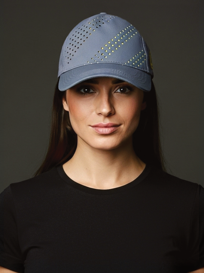 Jockey de mujer deportivo Colobo Gris Amarillo 1