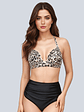 Traje de baño de leopardo cintura alta Copas Animal Print - Miniatura 1