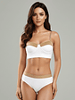 Bikini con aro, Traje de baño COLOBO de dos piezas Zira Bicolor Blanco Beige - Miniatura 1