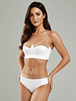 Bikini con aro, Traje de baño COLOBO de dos piezas Zira Bicolor Blanco Beige - Miniatura 2