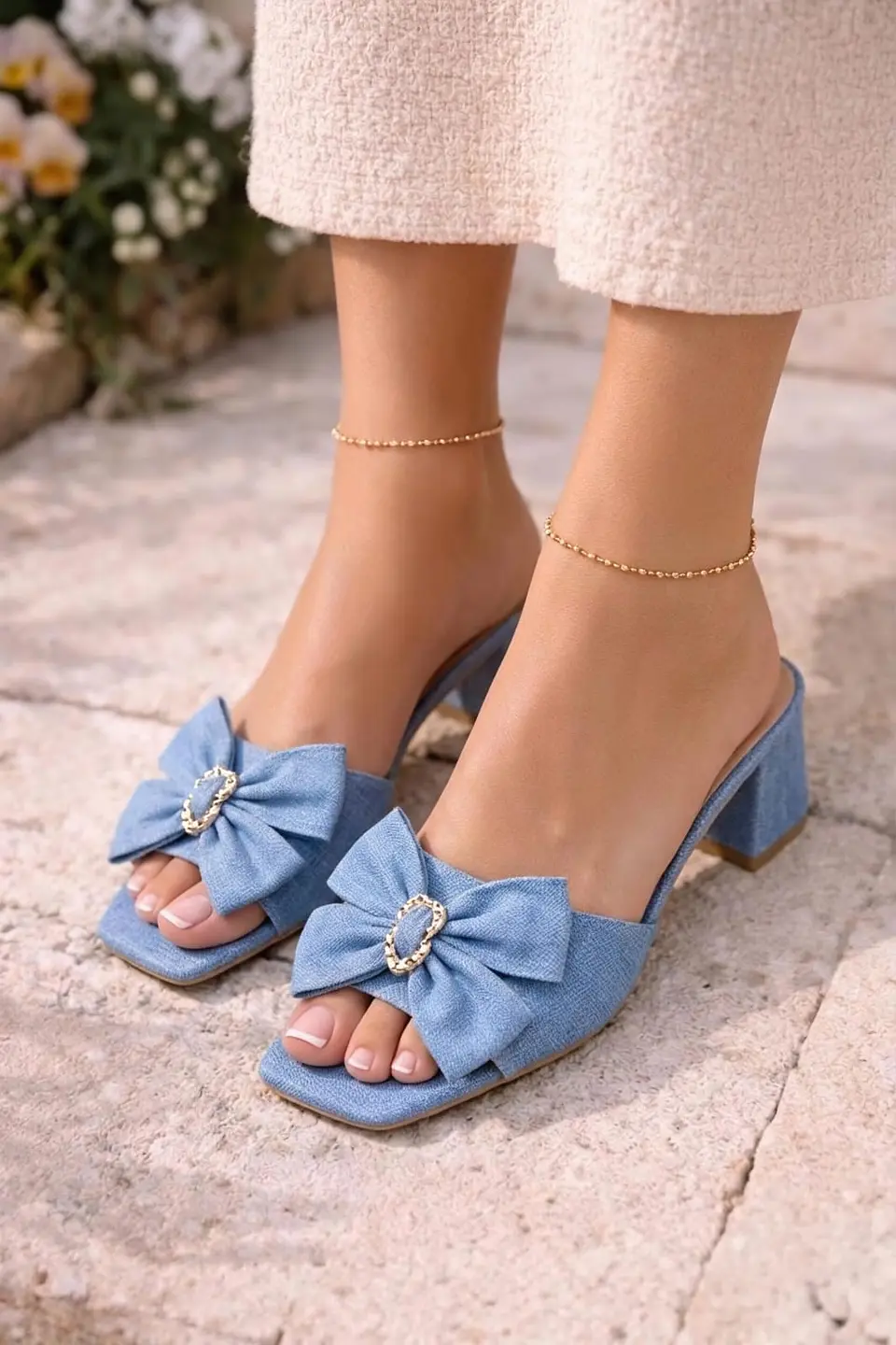Sandalia Laura Denim 1