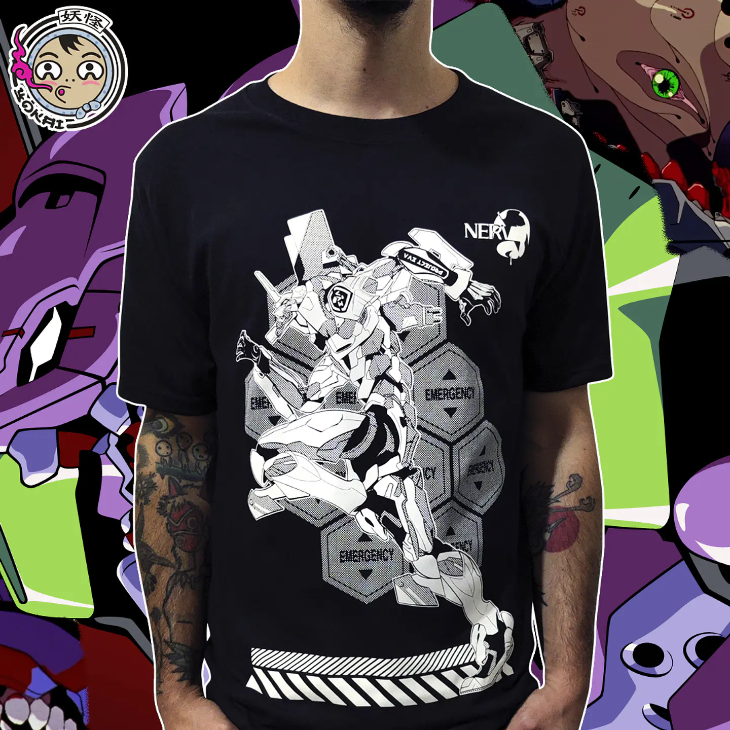 Polera Evangelion Unidad-01 1