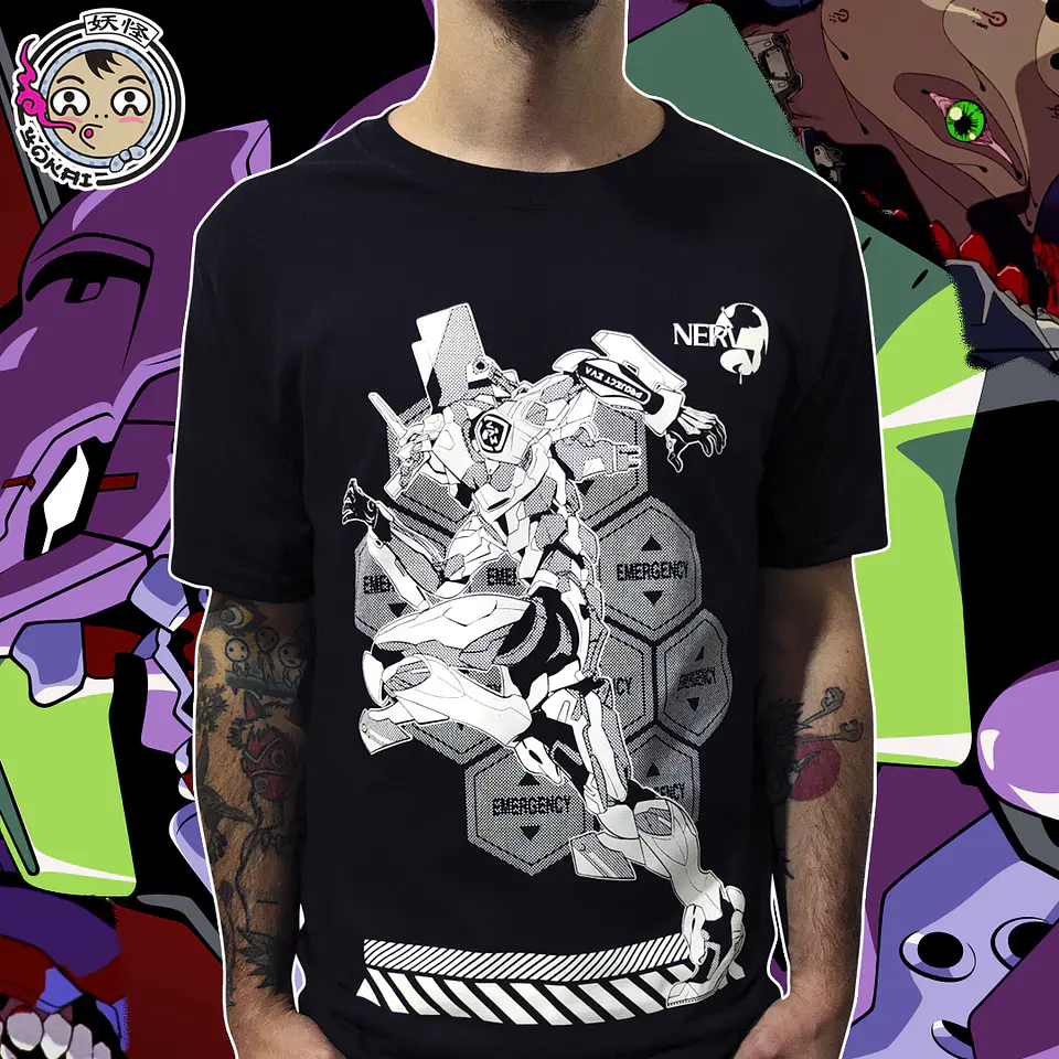 Polera Evangelion Unidad-01 1
