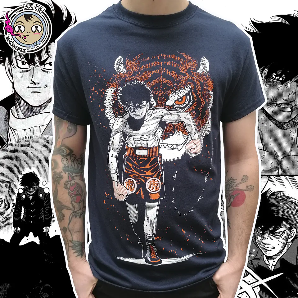 Polera Takeshi Sendo - Hajime no Ippo | Azul Marino 1