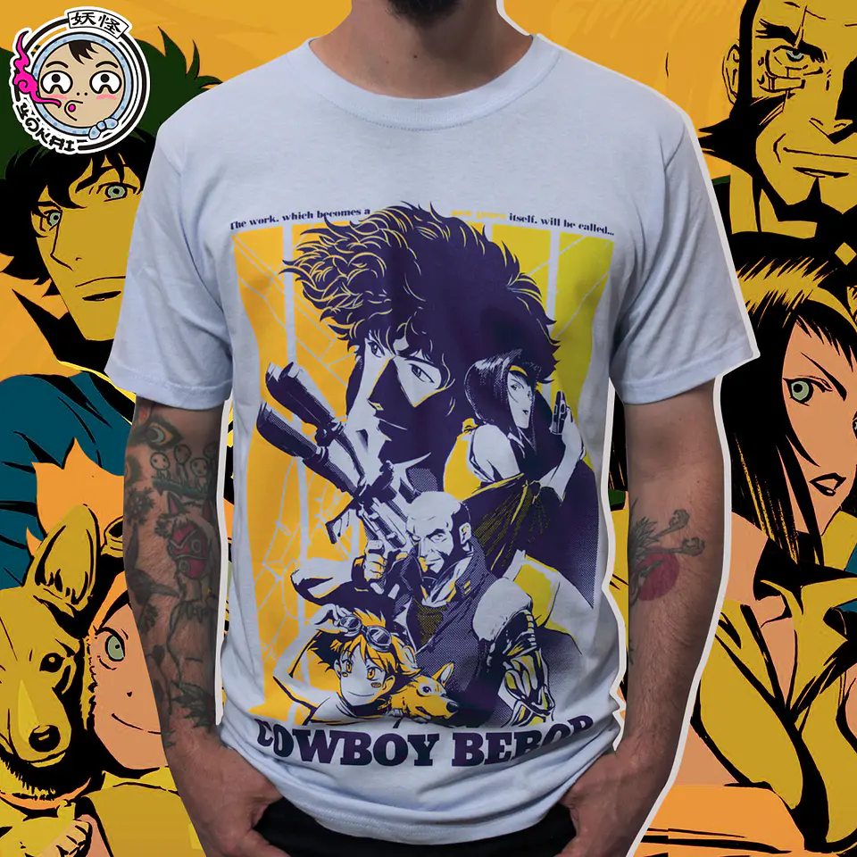Polera Cowboy Bebop Vol. 1 (Celeste)  1