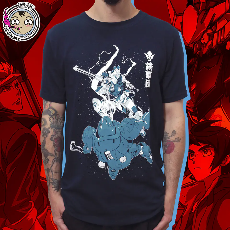 Polera Mobile Suit Gundam Iron-Blooded Orphans Azul Marino 1