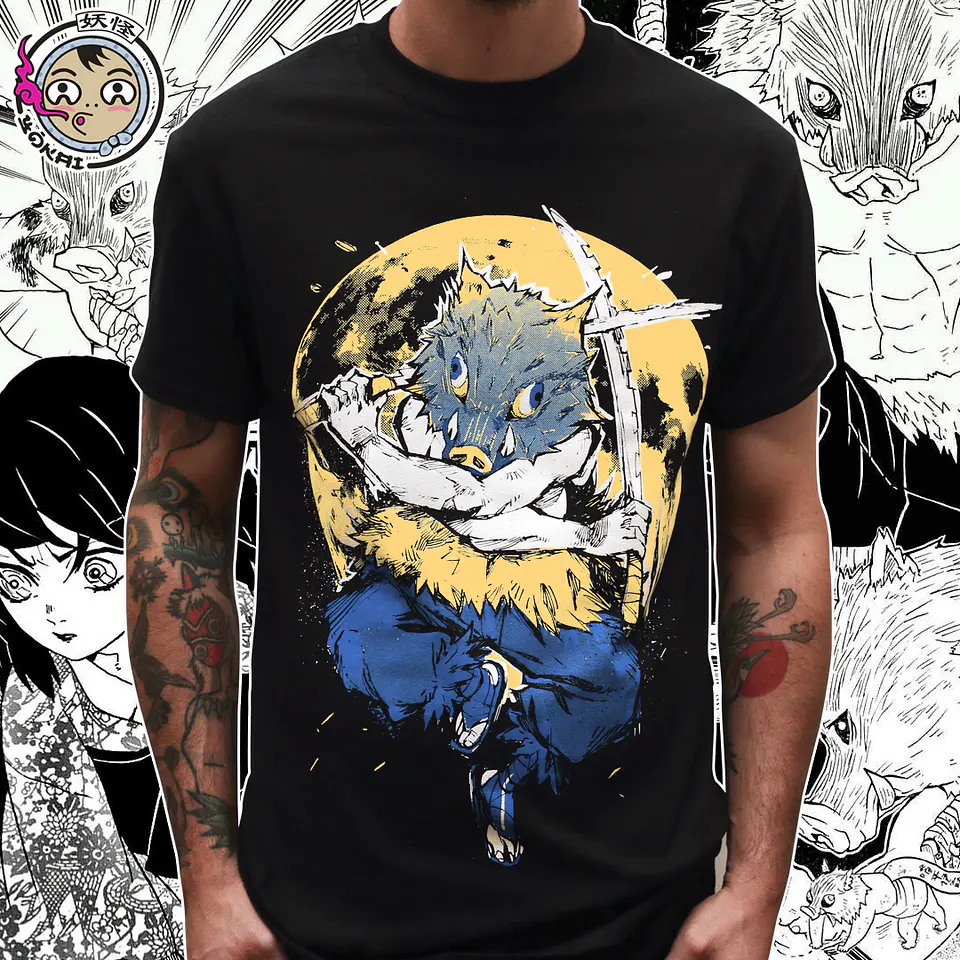 Polera Inosuke Hashibira Kimetsu No Yaiba 1