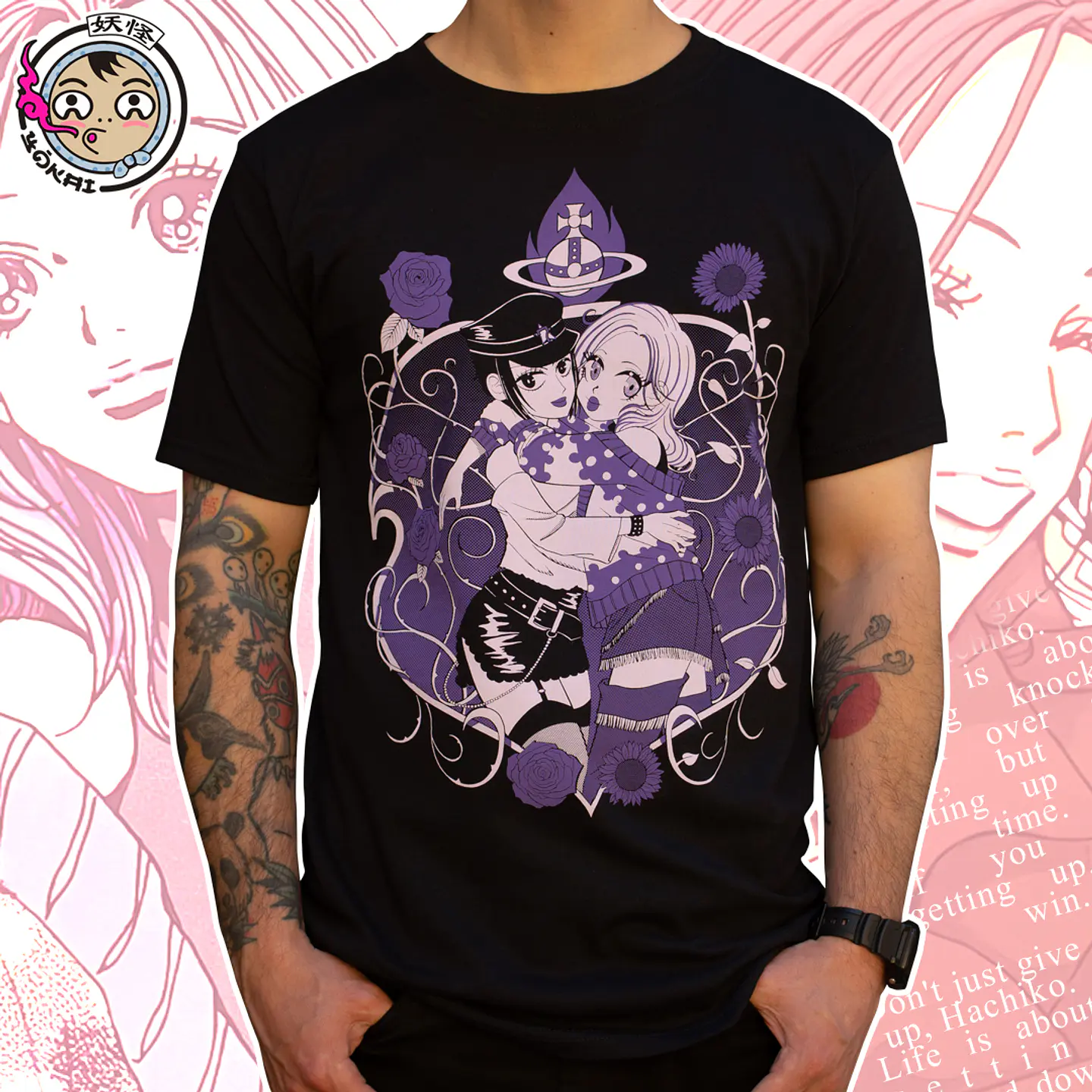 Nanas (polera negra) 1