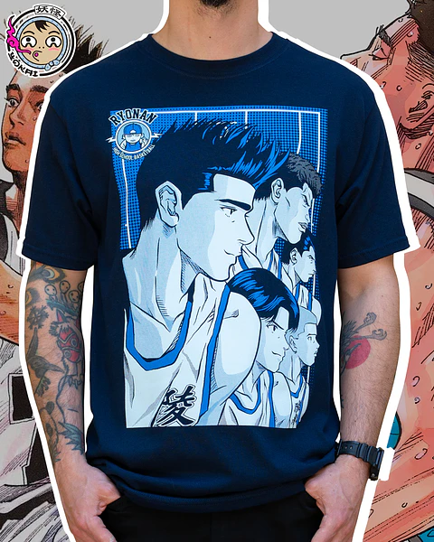 Ryonan Slam Dunk Azul marino 