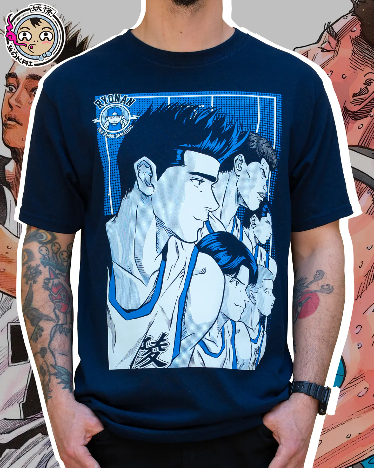 Ryonan Slam Dunk Azul marino  1