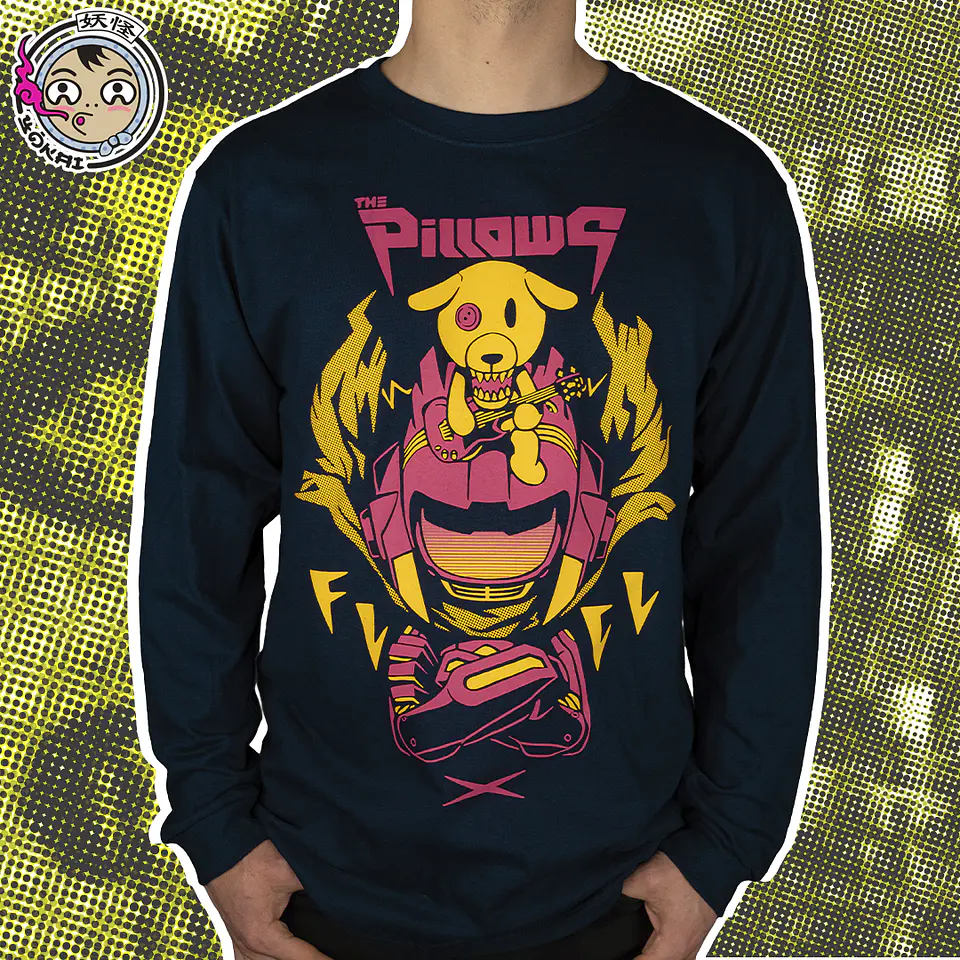 The Pillows / FLCL ver. Manga larga (Azul Marino) 1