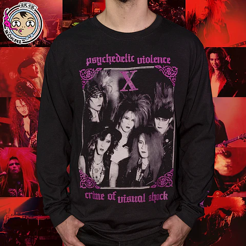 X Japan Polera Manga Larga