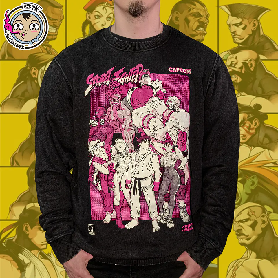 Polerón Polo Street Fighter (ver. X-Men vs Street Fighter) Acid Wash 1