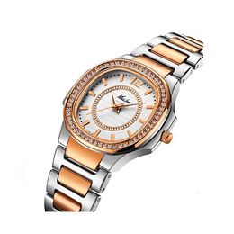 Reloj de Mujer Marca MSFox ﻿COLOR ORO ROSADO.