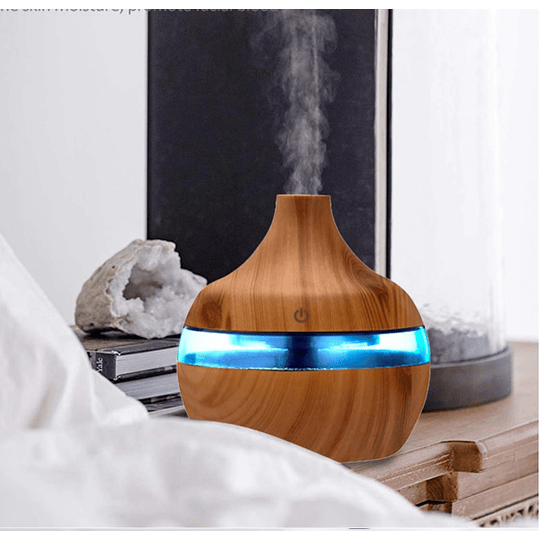 Humidificador y difusor de aromas diseño madera