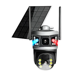 Cámara de Seguridad Solar 4G PTZ Exterior 5MP Doble Lente Yokoo