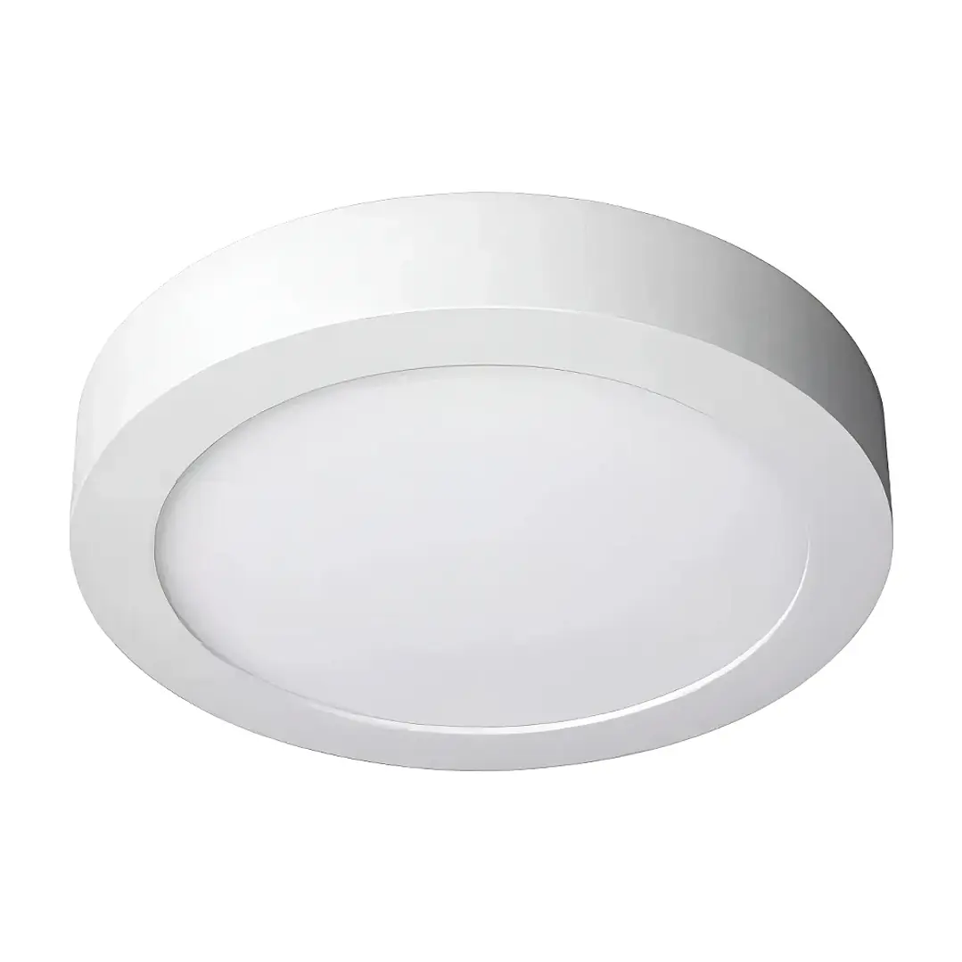 Plafón LED Sobrepuesto Redondo 18W Luz Fría Estructura Blanca 1