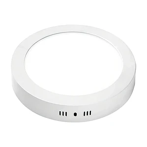 Plafón LED Sobrepuesto Redondo 18W Luz Fría Estructura Blanca