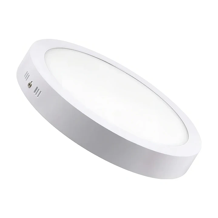 Plafón LED Sobrepuesto Redondo 18W Luz Fría Estructura Blanca 3