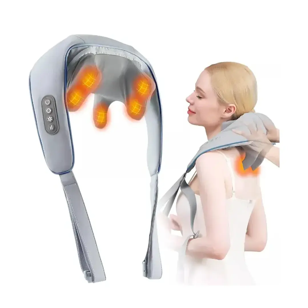 Masajeador Cervical Yokoo Inalámbrico 6 Cabezales Recargable SF-L9 5