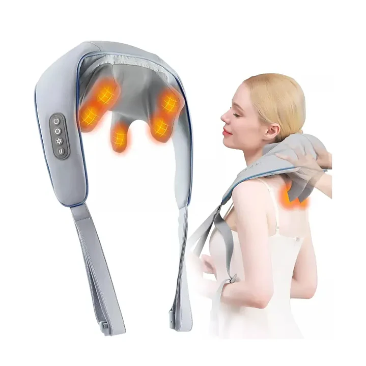 Masajeador Cervical Yokoo Inalámbrico 6 Cabezales Recargable SF-L9 5