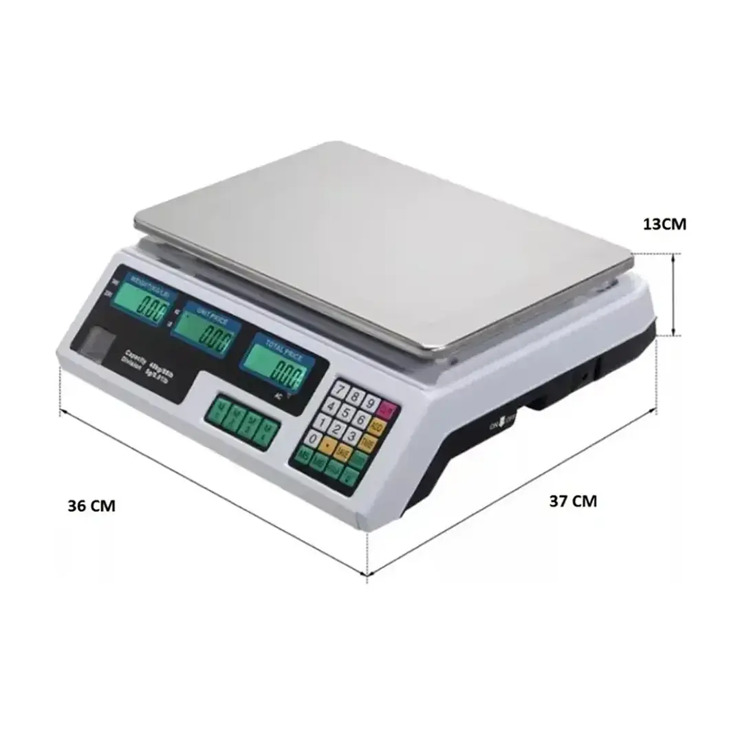 Báscula Digital Yokoo Comercial 40kg con Computación de Precios 2