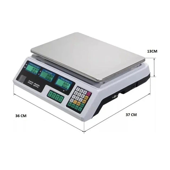 Báscula Digital Yokoo Comercial 40kg con Computación de Precios 2
