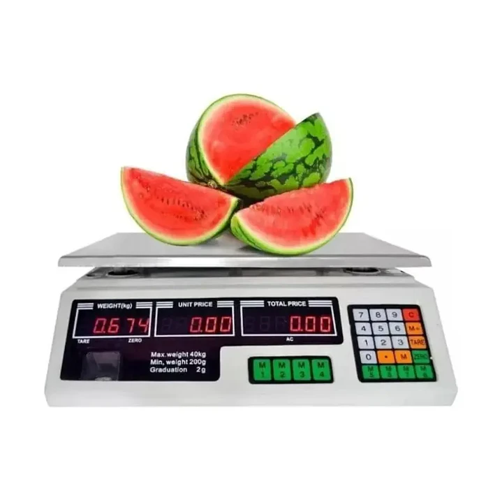 Báscula Digital Yokoo Comercial 40kg con Computación de Precios 3