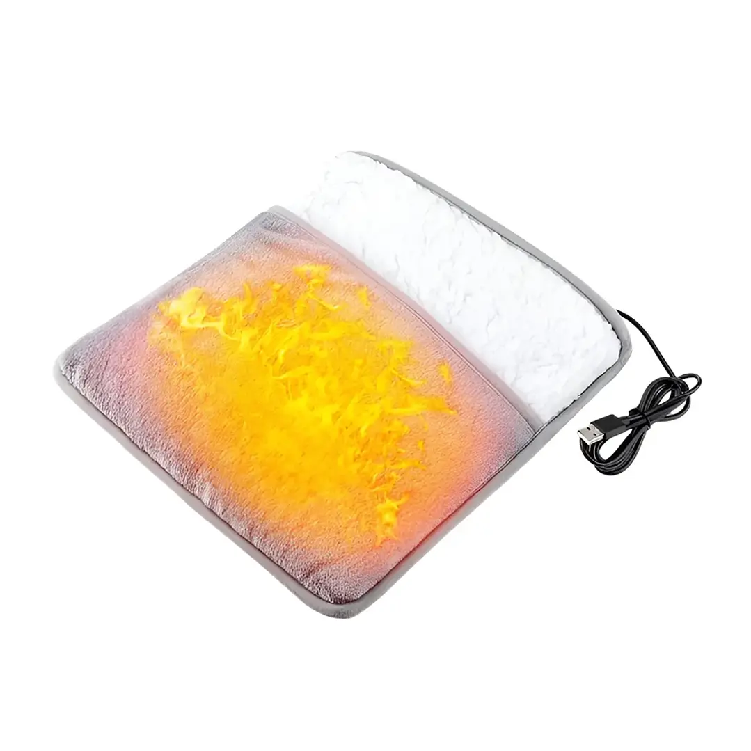 Calentador de Pies Eléctrico Yokoo con Conexión USB y Tela Sherpa 2