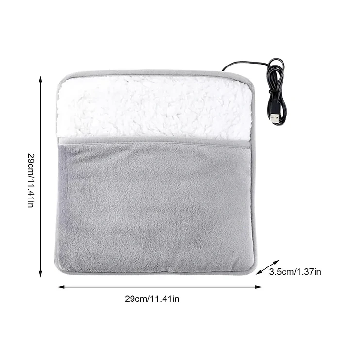 Calentador de Pies Eléctrico Yokoo con Conexión USB y Tela Sherpa 4