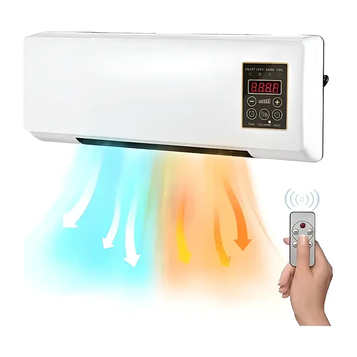 Calefactor de Pared Cerámico 2000W Frío/Calor con Control Remoto 2