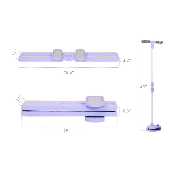 Máquina de Ejercicios Abdomen y Piernas Pilates Reformer XJ Plegable 3