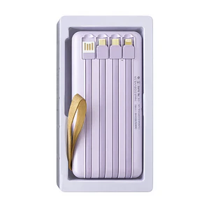 Cargador Portátil Solar 30000mAh con 4 Cables Integrados