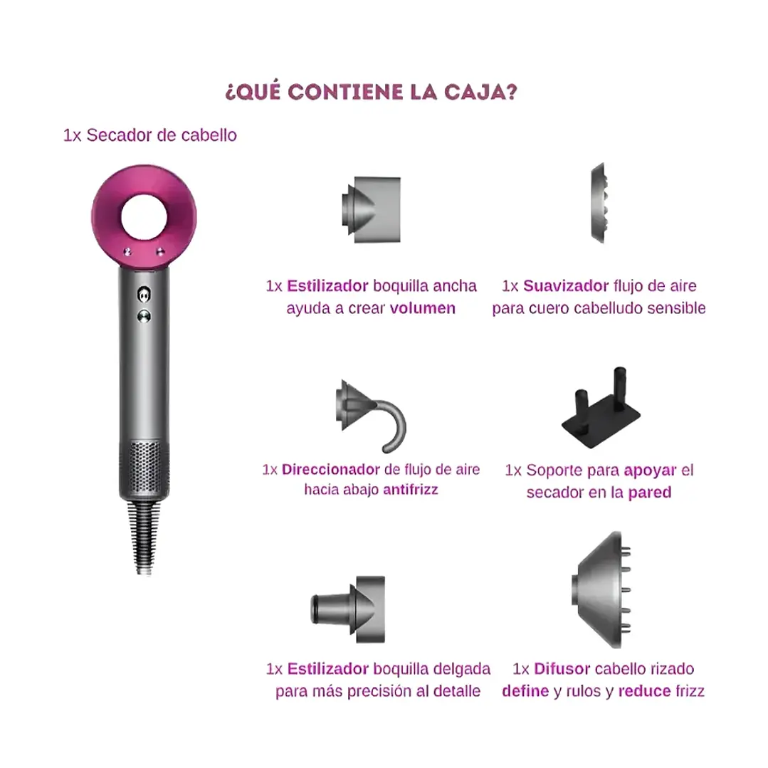 Secador de Pelo Profesional Yokoo 1600W Iónico + Estuche de Lujo 6