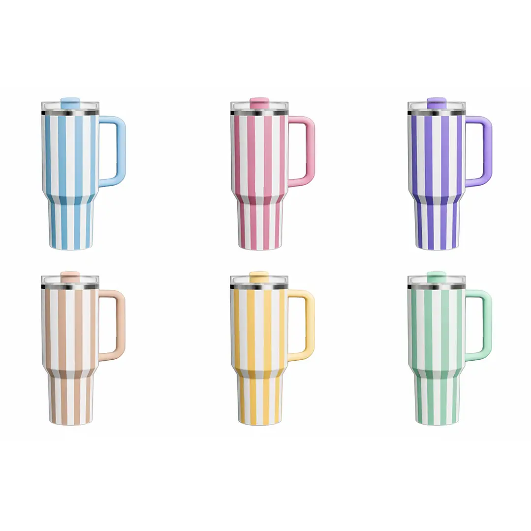 Vaso Mug Térmico 1200ml Acero Inoxidable con Asa y Bombilla  6