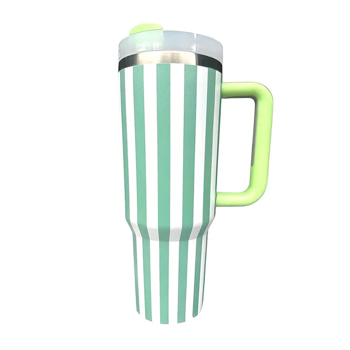 Vaso Mug Térmico 1200ml Acero Inoxidable con Asa y Bombilla  5