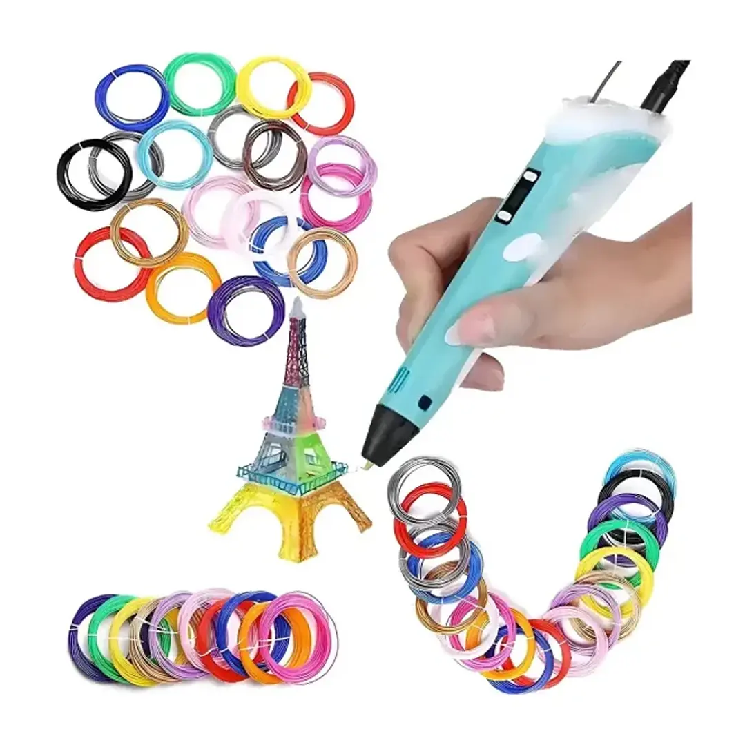 Pack de Filamentos PLA 100m para Lápiz 3D 20 Colores Variados 3