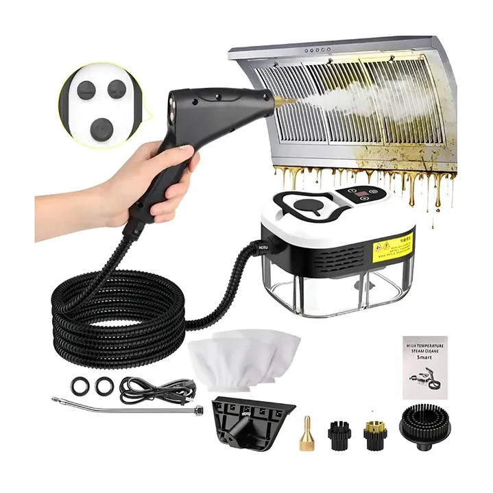 Limpiador a Vapor Portátil 2500W de Alta Presión con 6 Velocidades 5