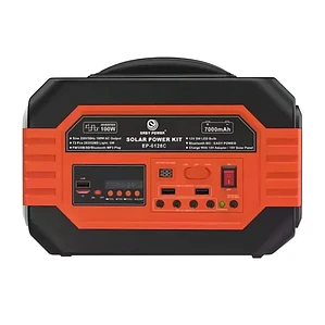 Generador Solar Portátil 100W con Kit de Ampolletas y Carga USB