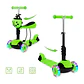 Scooter Monopatín Infantil 3 en 1 Ajustable con Canasto Chinita Verde - Miniatura 2