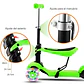 Scooter Monopatín Infantil 3 en 1 Ajustable con Canasto Chinita Verde - Miniatura 3