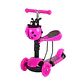 Scooter Monopatín Infantil 3 en 1 Ajustable con Canasto Chinita Verde - Miniatura 6