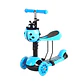Scooter Monopatín Infantil 3 en 1 Ajustable con Canasto Chinita Verde - Miniatura 7