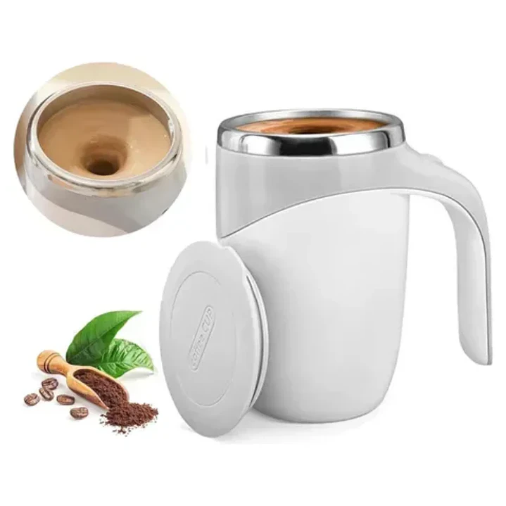 Taza Mezcladora Térmica de Acero Inoxidable con Carga USB 2